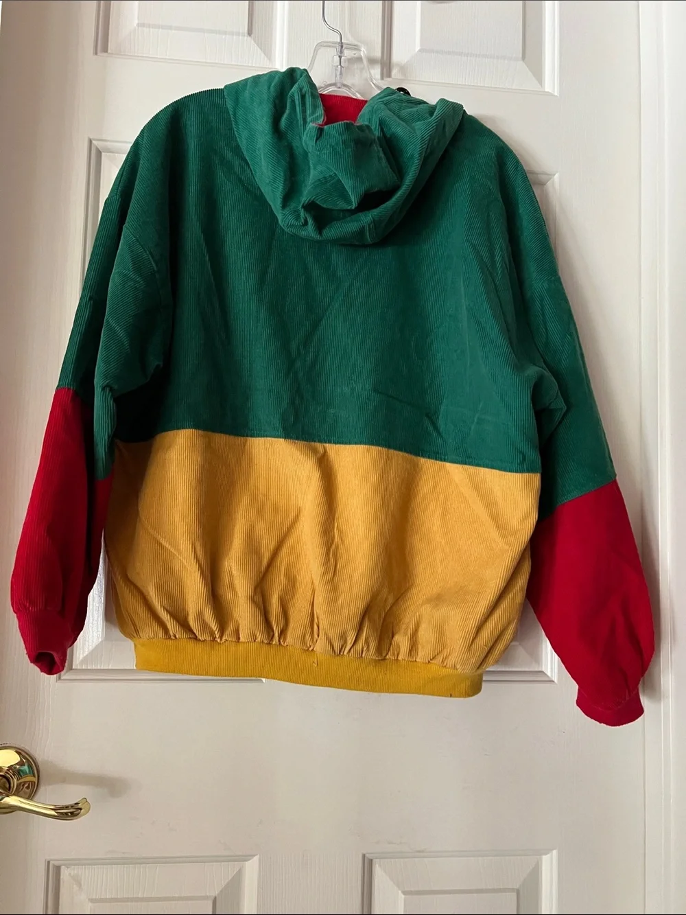 ZAFUL hooded Full zip Jacket ( Corduroy fabric / Zippers / Snap button)
